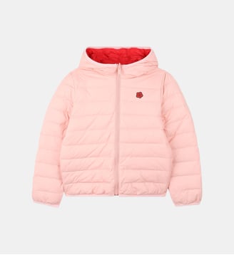 Doudoune réversible - Kenzo Kids - Rose rouge foncé