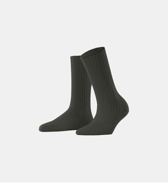 Chaussettes Pour Bottes Cosy Wool Boot Laine - Falke - Kaki