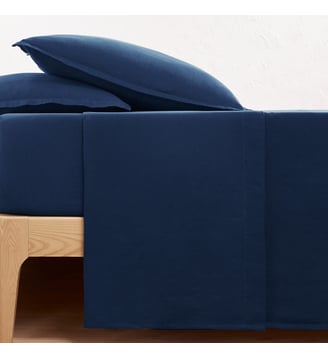 Drap plat uni en lin lavé La Redoute Interieurs
