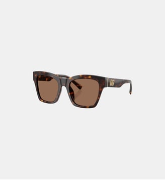 Lunettes de soleil Carré DG4512 - Sunglass Hut - Havane