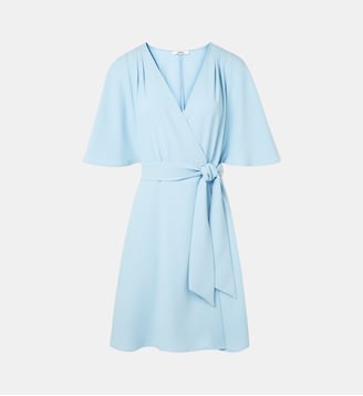 Robe RUSSEL portefeuille courte Uni emeraude - Zapa - Bleu ciel