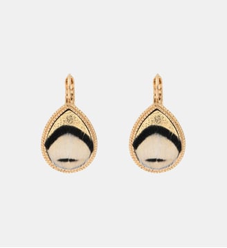 Boucles d'oreilles dormeuses   - Fujita - Satellite - Blanc
