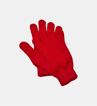 Gants en laine mérinos enfant - Cyrillus - Cerise