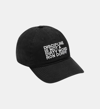 Casquette en coton brodée DISCIPLINE - Ron Dorff - Noir