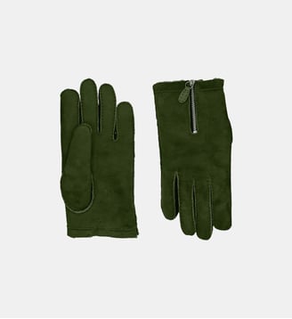 Gants Nikolai Homme Cuir Double Face - Agnelle - Vert