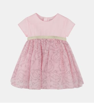 Robe de cérémonie avec imprimé Karl Lagerfeld Kids