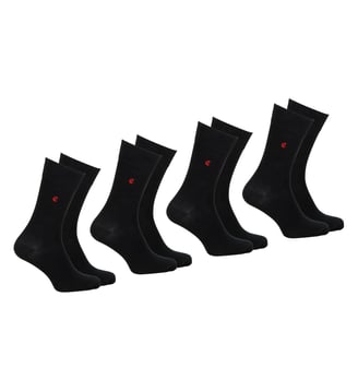 Chaussettes mi-hautes, lot de 4 paires,  FAIT EN FRANCE - Eminence - Noir