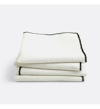 Lot de 4 serviettes de table lin/coton La Redoute Interieurs