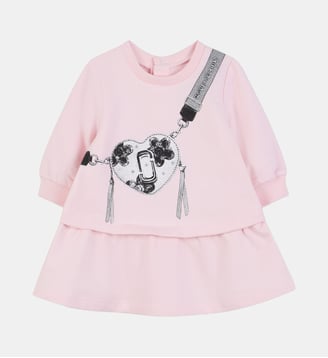 Robe en polaire de coton - Marc Jacobs Kids - Rosée