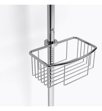 Panier barre de douche inox brillant - Remix - Bath Bazaar - Argent