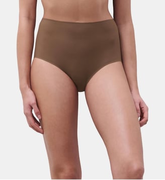 Culotte taille haute seconde peau - Chantelle - Marron moyen