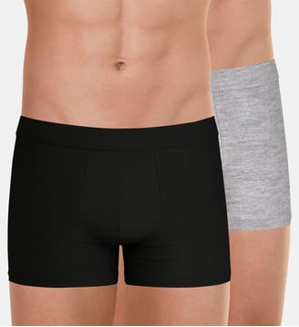 Boxers, lot de 2,  FUSION - Eminence - Gris et noir