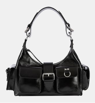 Sac Amelia en cuir craquelé - The Kooples - Noir