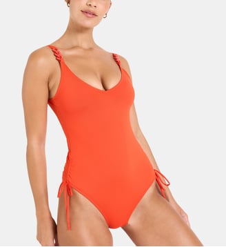 Maillot 1 piece Margaux - Livia - Orange mandarine