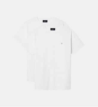 Lot De 2 T-Shirts En Coton - Hackett London - White
