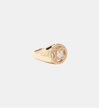 Chevalière Perpétuel.le 0.25 carat pavée - Loyal.e Paris - Or jaune