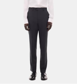 Pantalon de costume en laine fresco - Fursac - Acier