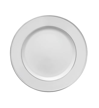 Assiette 26,5 Cm - Galon Platine - Degrenne - Platine