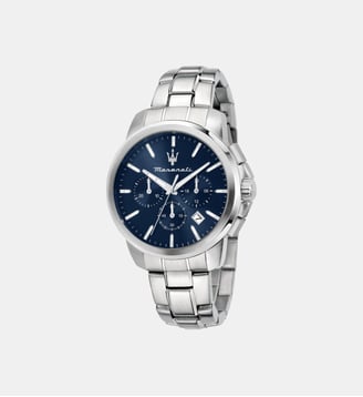 Montre Successo Bleu foncé R8873621047 - Maserati - Argenté