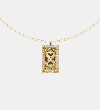 Collier chaîne avec pendentif central MESSIAH - Hipanema - Doré
