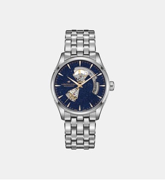 Montre automatique Jazzmaster Bleu H32705140 - Hamilton - Argenté