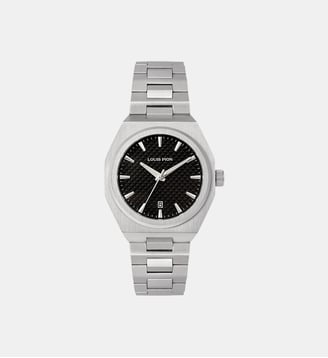 Montre Eric Noir XF5394IN\2 - Louis Pion - Argenté