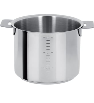 Casserole haute Mutine inox graduée amovible Ø14 cm - Cristel - Acier