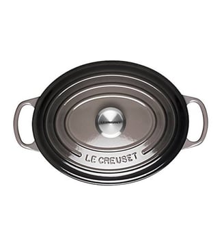 Cocotte ovale fonte émaillée flint 26 cm / 4,7 l - Le Creuset - Noir
