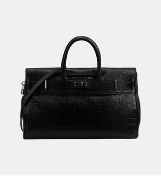 Sac cabas Pyla Romy cuir - Mac Douglas - Noir brulé
