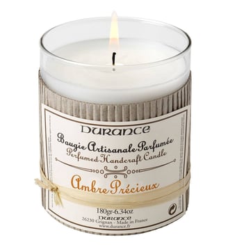Ambre Précieux - Bougie Parfumée  - Durance - Blanc