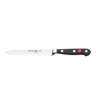 Couteau à saucisson 16 cm Classic - Wüsthof - Noir