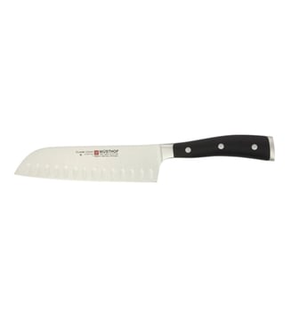 Couteau Santoku alvéolé - Wüsthof - Noir