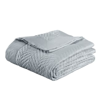 Couvre-lit matelassé - Descamps - Gris bleu