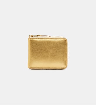 Porte-monnaie SA7100G cuir craquelé - Comme des Garçons WALLETS - Doré