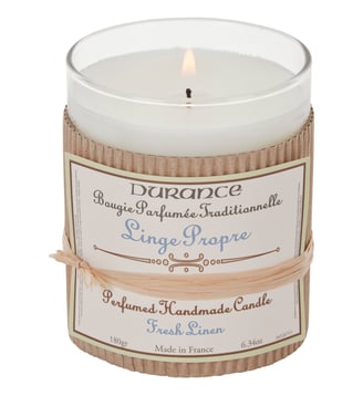 Bougie parfumée traditionnelle Linge Propre 180gr - Durance - Coloris unique