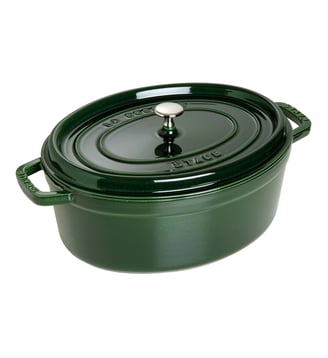 Cocotte ovale LA COCOTTE vert basilic 33 cm - Staub - Vert