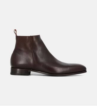 Bottines Dauphine cuir cousu Blake - Comptoir GL - Marron foncé