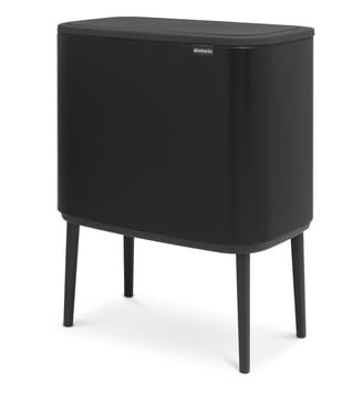 Poubelle BO TOUCH BIN 2 bacs 11 + 23 l noir mat - Brabantia - Noir