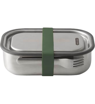 Lunch box hermétique acier olive 20 x 15 cm - Black + Blum - Acier