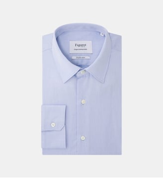 Chemise Contemporaine en twill - Figaret - Bleu clair