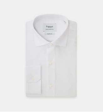 Chemise Contemporaine en popeline - Figaret - Blanc
