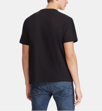 T-shirt droit uni logotypé - Polo Ralph Lauren - Noir