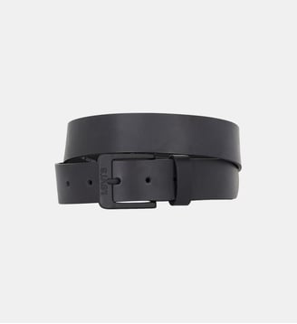 Ceinture large cuir et boucle métal ton sur ton - Levi's - Noir