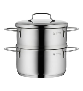 Marmitte légumes + couvercle + insert vapeur MINI acier inoxydable 16cm - Wmf - Acier