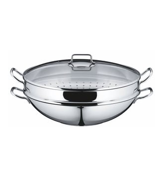 WOK MACAO 4 pièces PARTY acier inoxydable 36 cm - Wmf - Acier