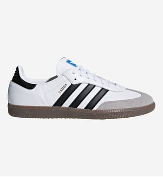 Baskets basses Samba OG cuir - Adidas Originals - Blanc et noir