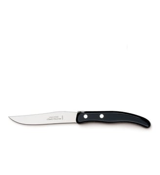 Couteau à steak BERLINGOT acier & manche nacrine noir - Dozorme - Noir
