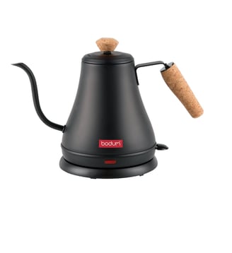Bouilloire électrique bec long noir 80 cl - Bodum - Noir