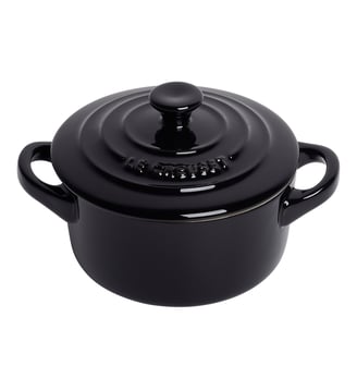 Mini cocotte céramique noir Ø10 cm - Le Creuset - Noir