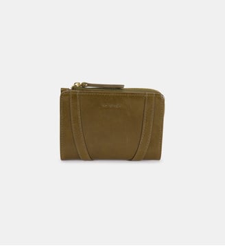 Portefeuille Roza en cuir - Nat & Nin - Kaki